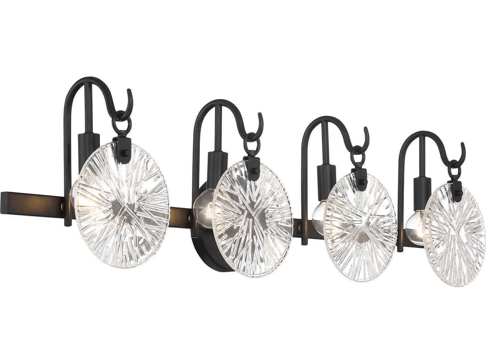 Savoy House Addison 4-Light Matte Black Vanity Light