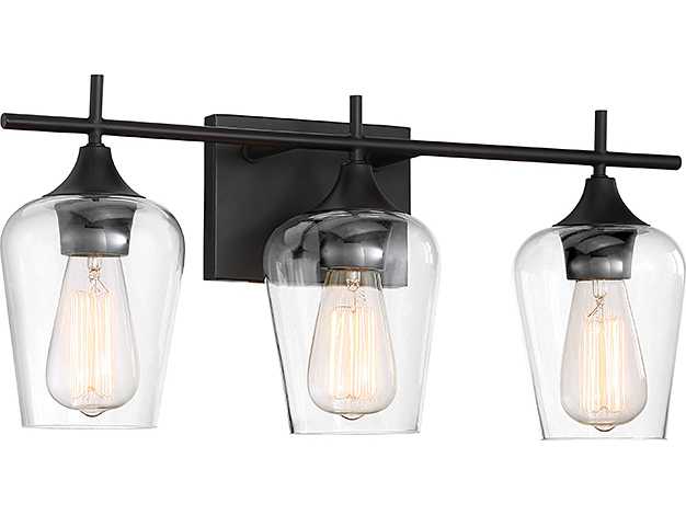 Savoy House Octave 3-Light English Bronze Glass Vanity Light