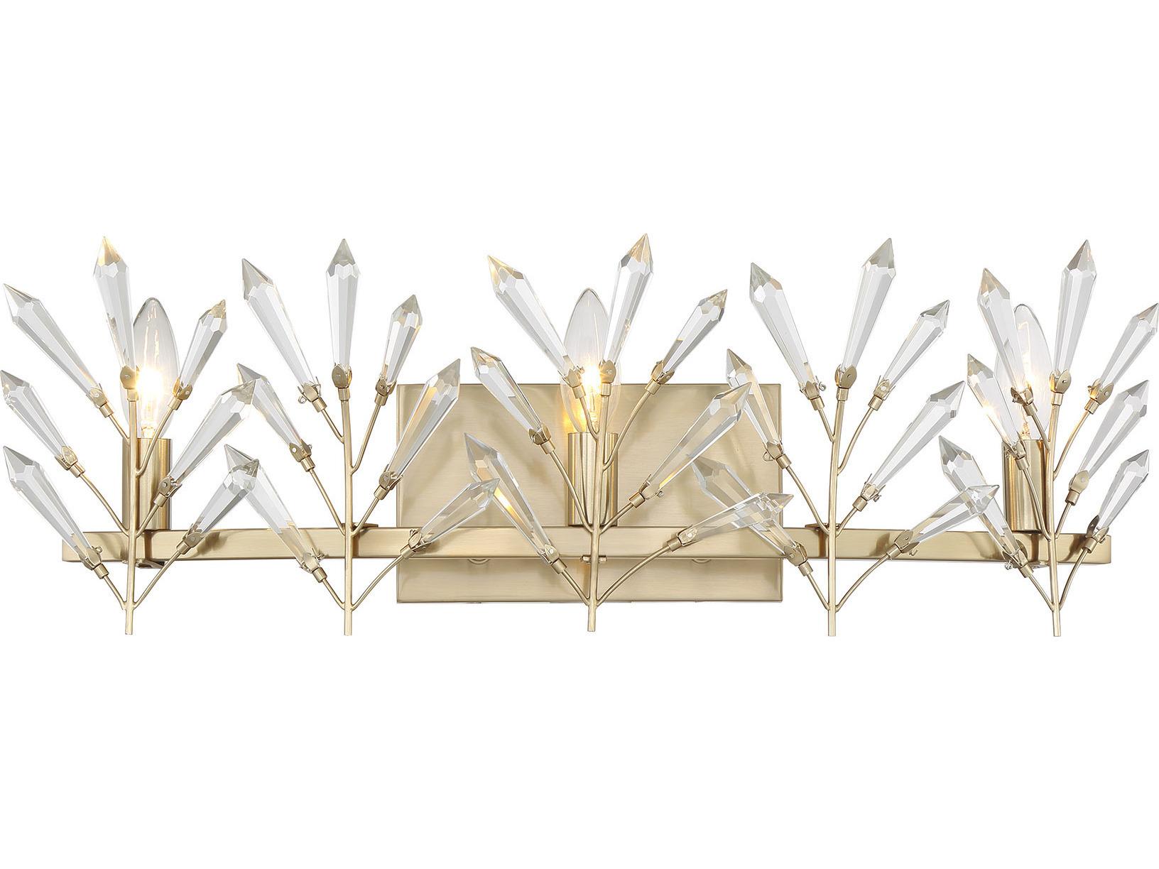 Savoy House Orianna 3-Light Noble Brass Vanity Light
