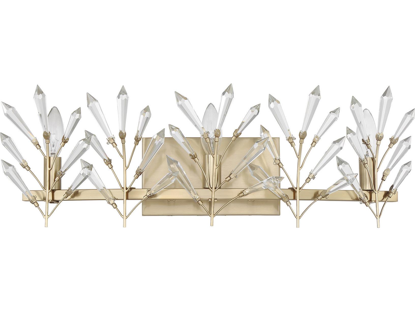 Savoy House Orianna 3-Light Noble Brass Vanity Light