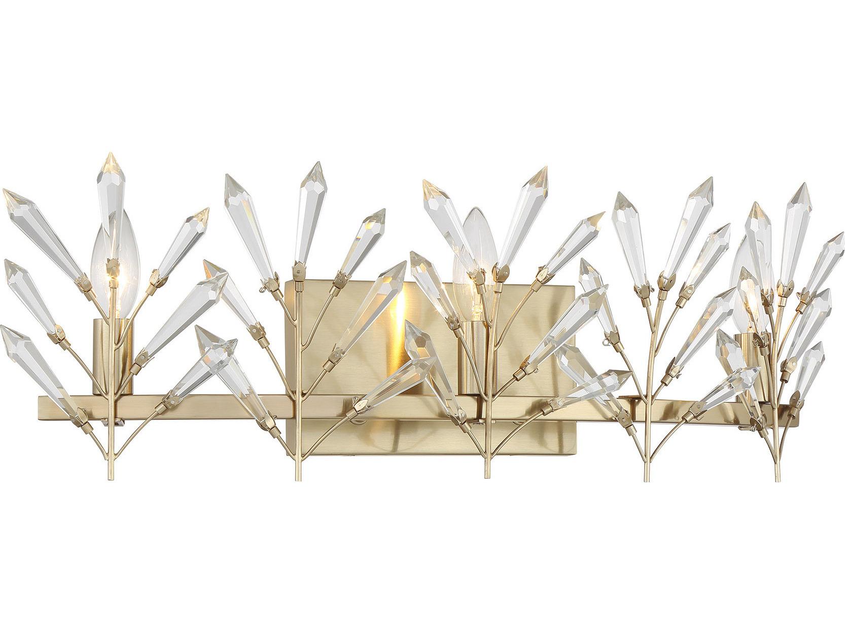 Savoy House Orianna 3-Light Noble Brass Vanity Light