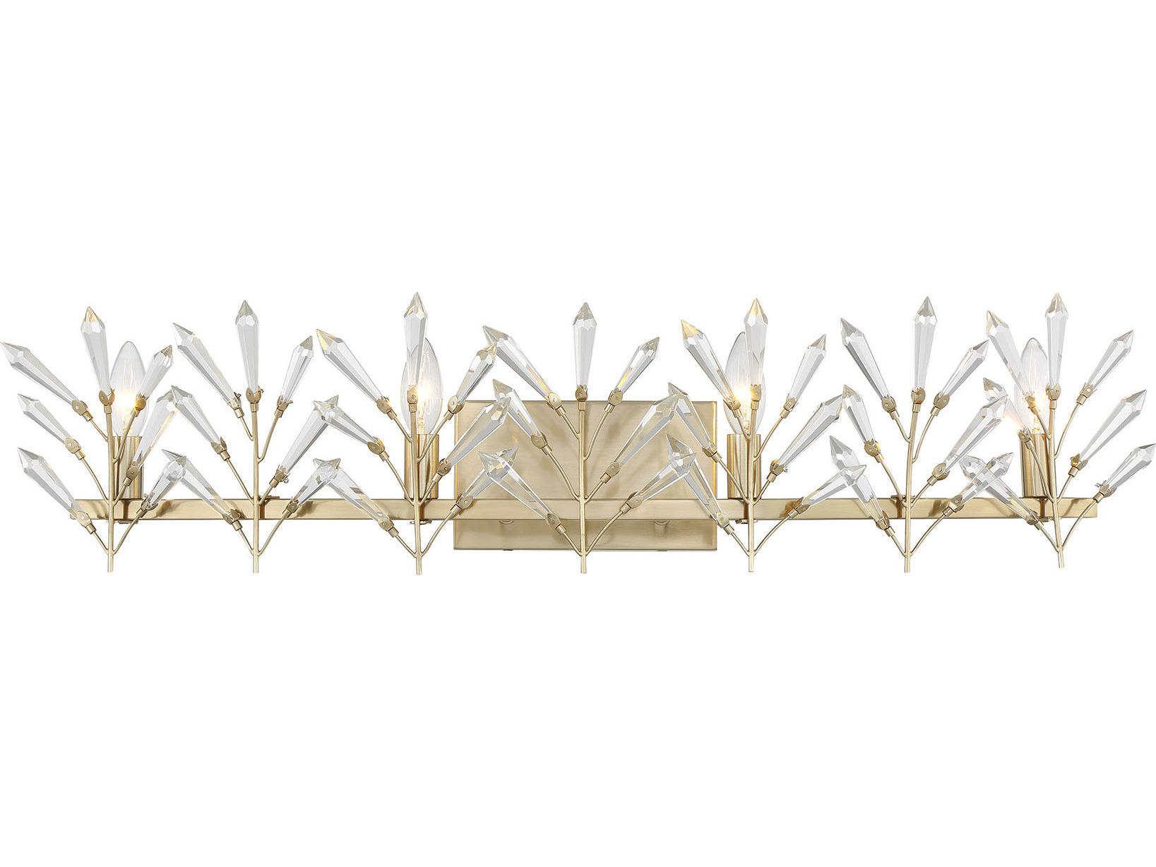 Savoy House Orianna 4-Light Noble Brass Vanity Light