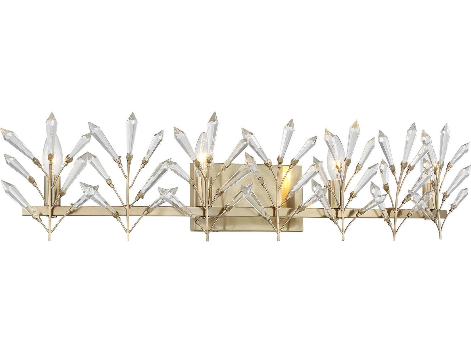 Savoy House Orianna 4-Light Noble Brass Vanity Light