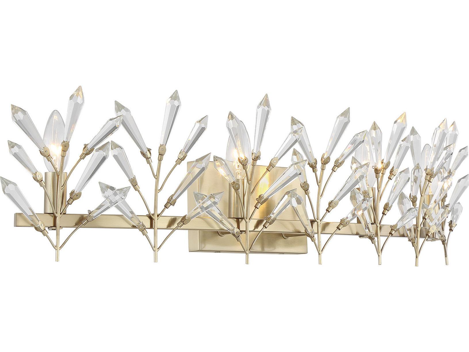 Savoy House Orianna 4-Light Noble Brass Vanity Light