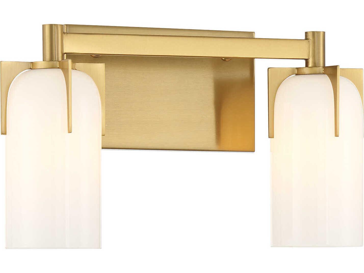 Savoy House Caldwell 2-Light Warm Brass Vanity Light