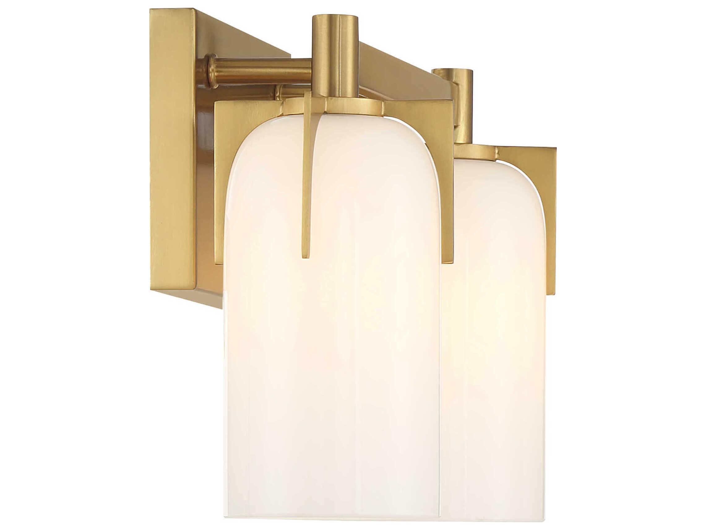 Savoy House Caldwell 2-Light Warm Brass Vanity Light