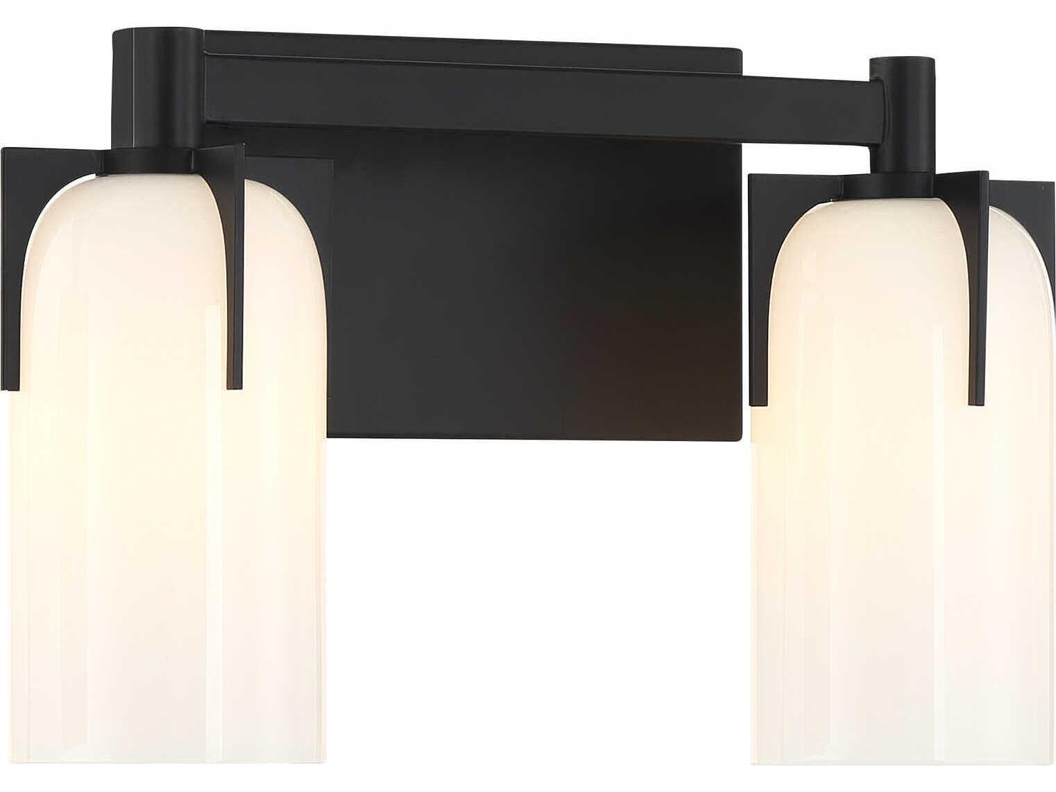 Savoy House Caldwell 2-Light Matte Black Vanity Light