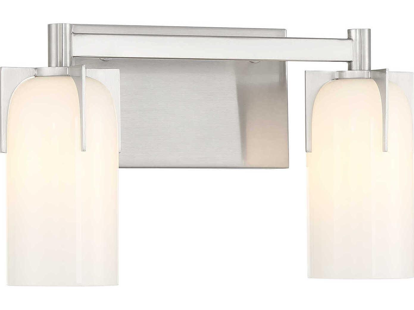 Savoy House Caldwell 2-Light Satin Nickel Vanity Light