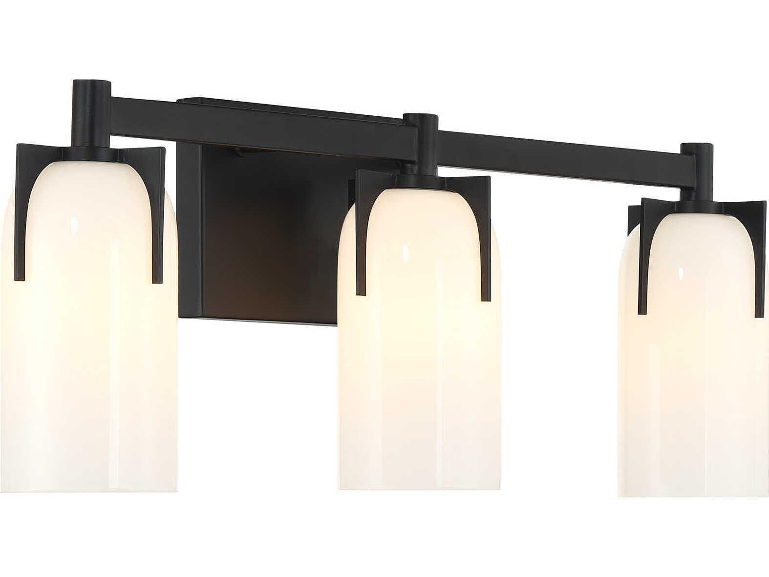 Savoy House Caldwell 3-Light Matte Black Vanity Light