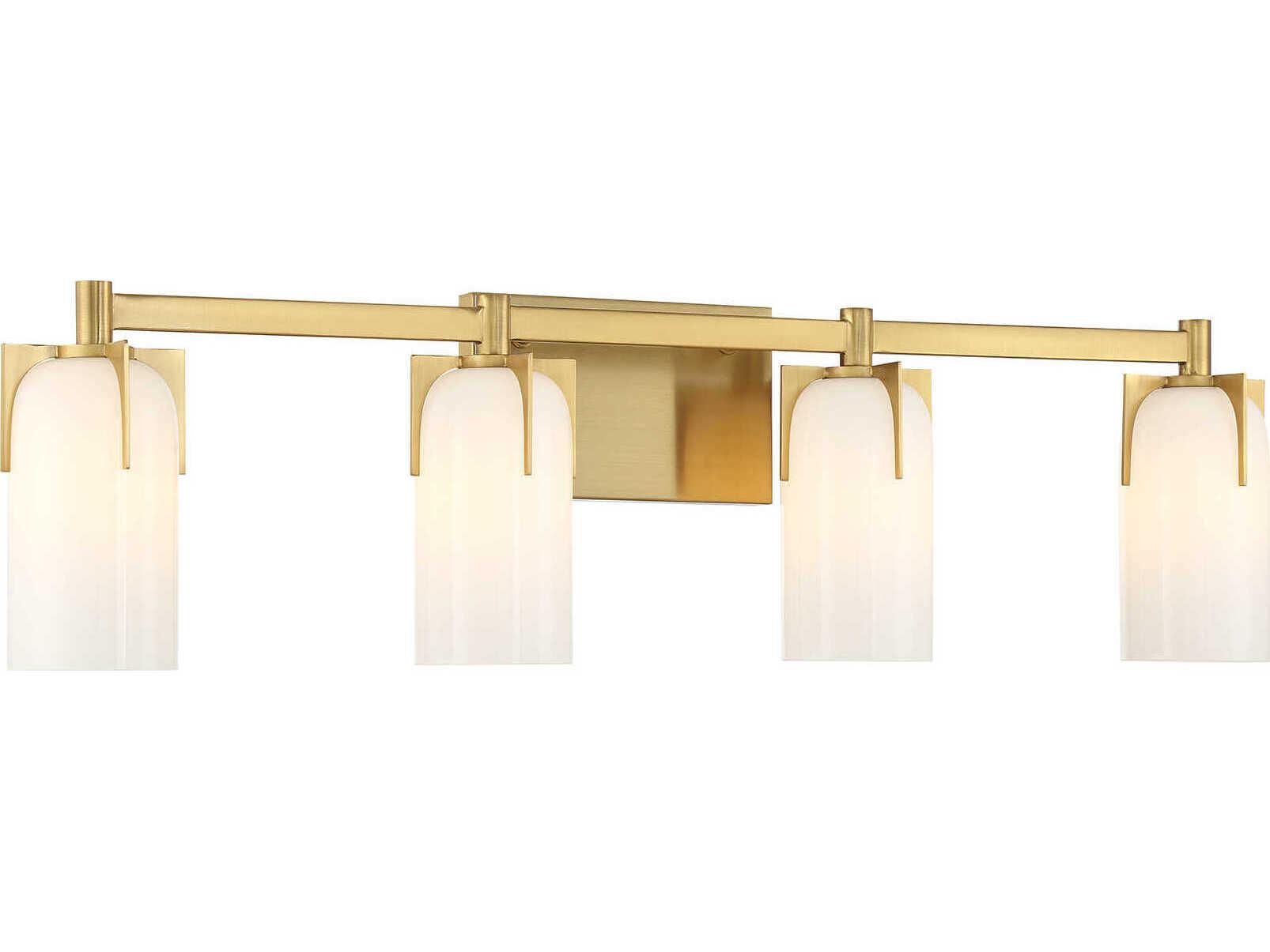 Savoy House Caldwell 4-Light Warm Brass Vanity Light