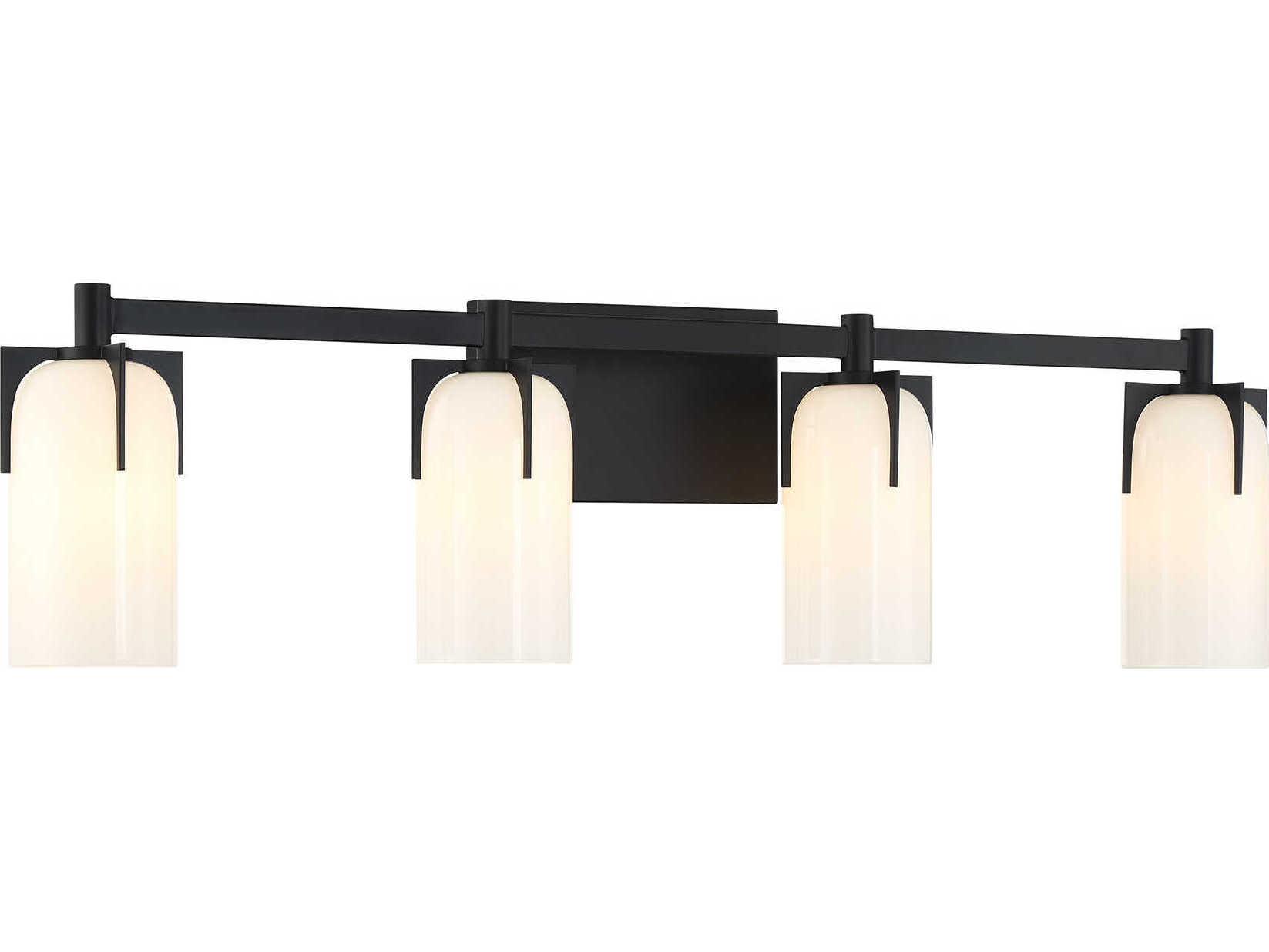 Savoy House Caldwell 4-Light Matte Black Vanity Light