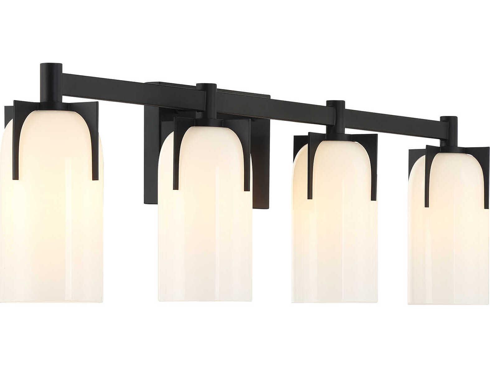 Savoy House Caldwell 4-Light Matte Black Vanity Light