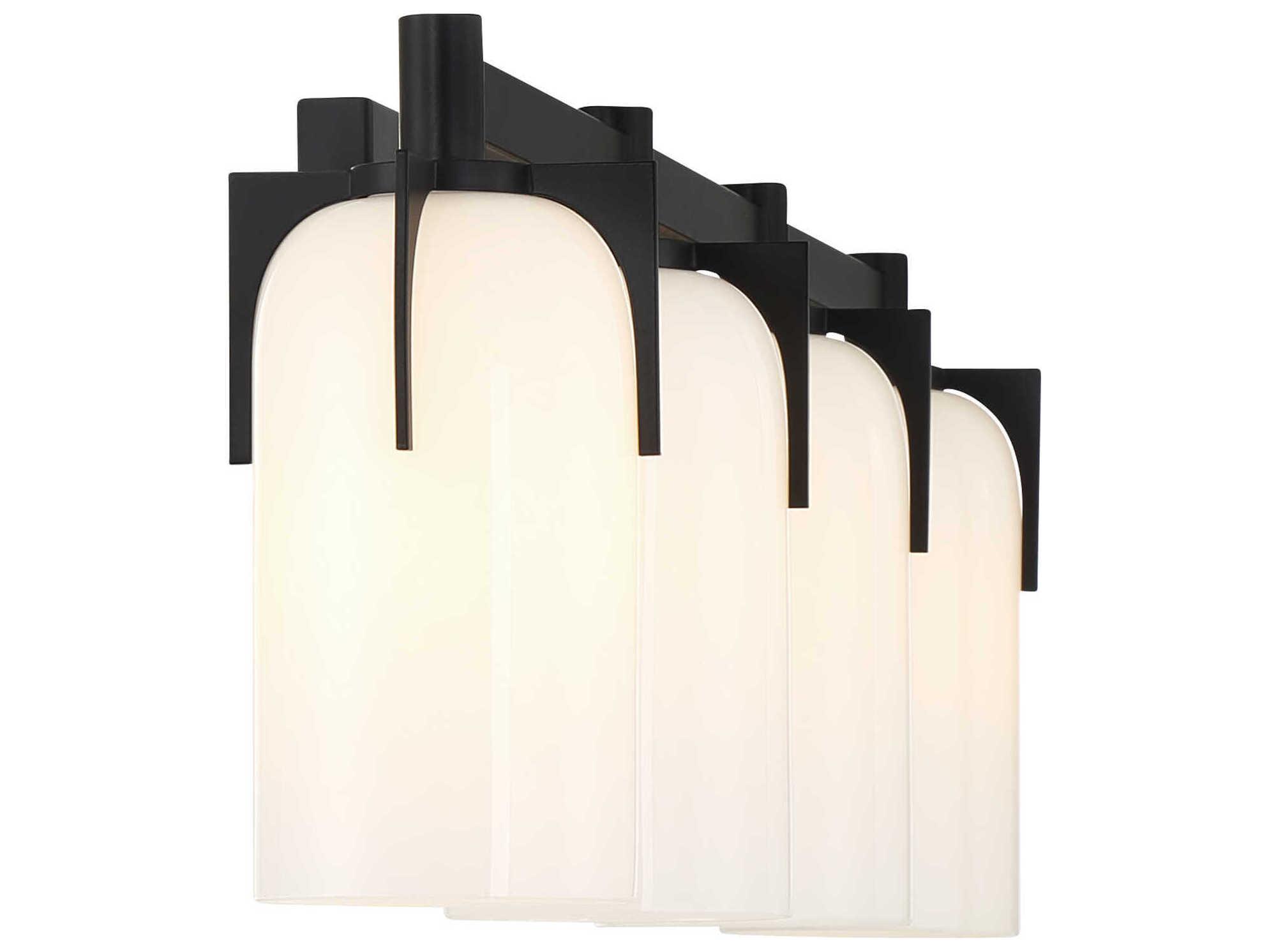 Savoy House Caldwell 4-Light Matte Black Vanity Light