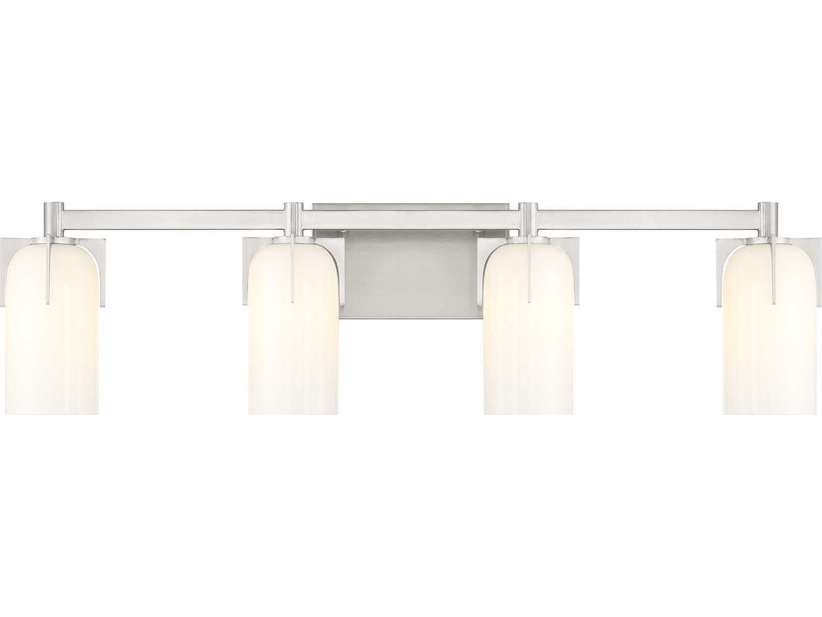 Savoy House Caldwell 4-Light Satin Nickel Vanity Light