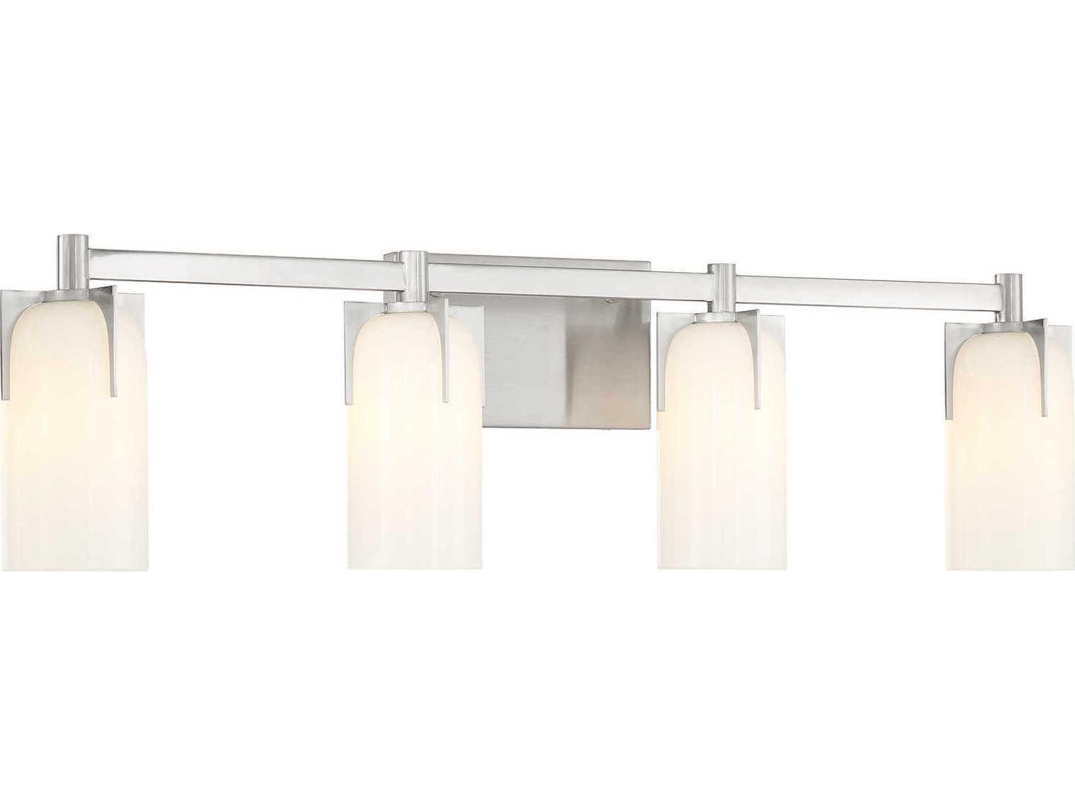 Savoy House Caldwell 4-Light Satin Nickel Vanity Light