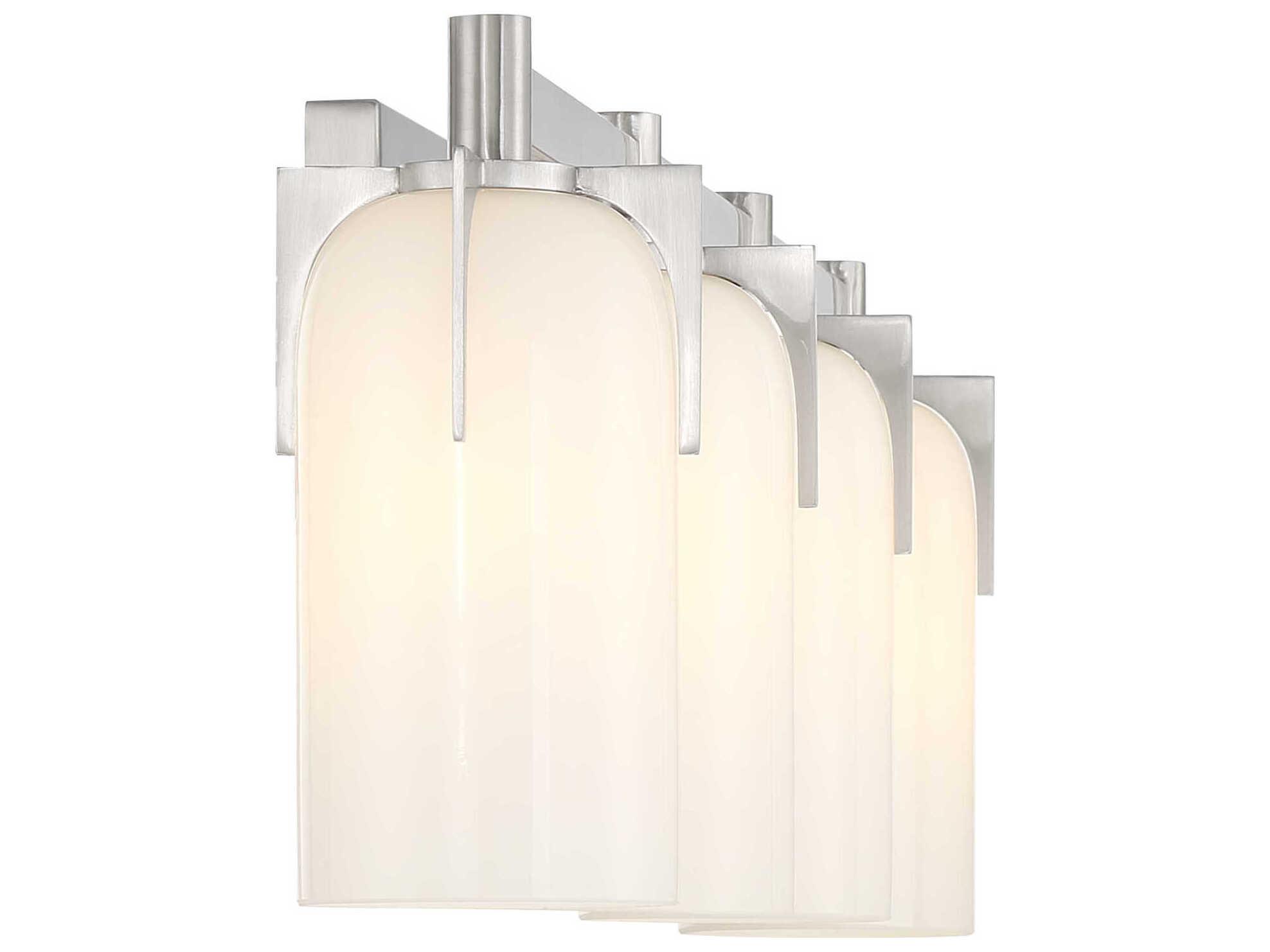 Savoy House Caldwell 4-Light Satin Nickel Vanity Light