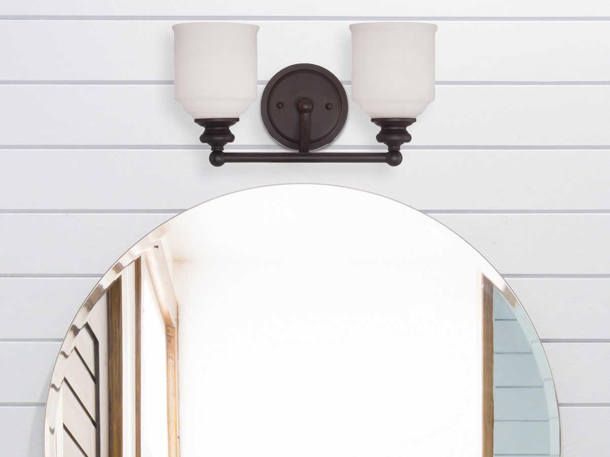 Savoy House Melrose 3-Light Polished Chrome Glass Vanity Light