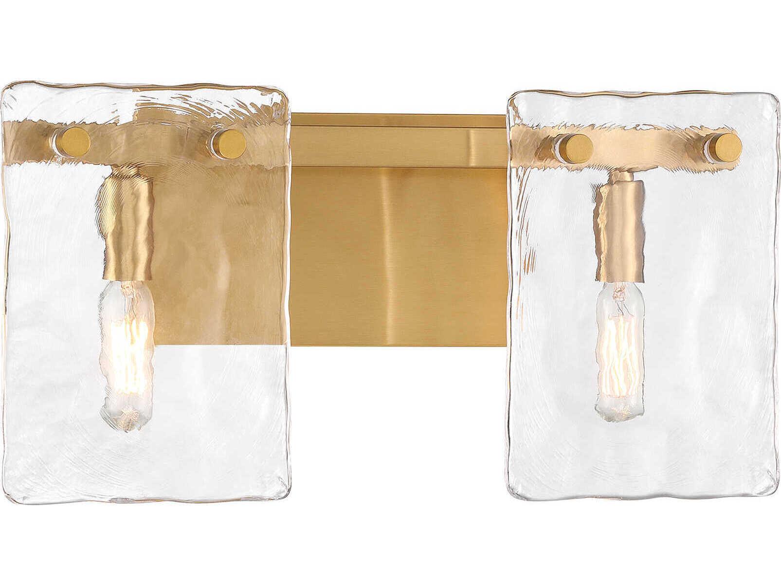 Savoy House Genry 2-Light Warm Brass Vanity Light