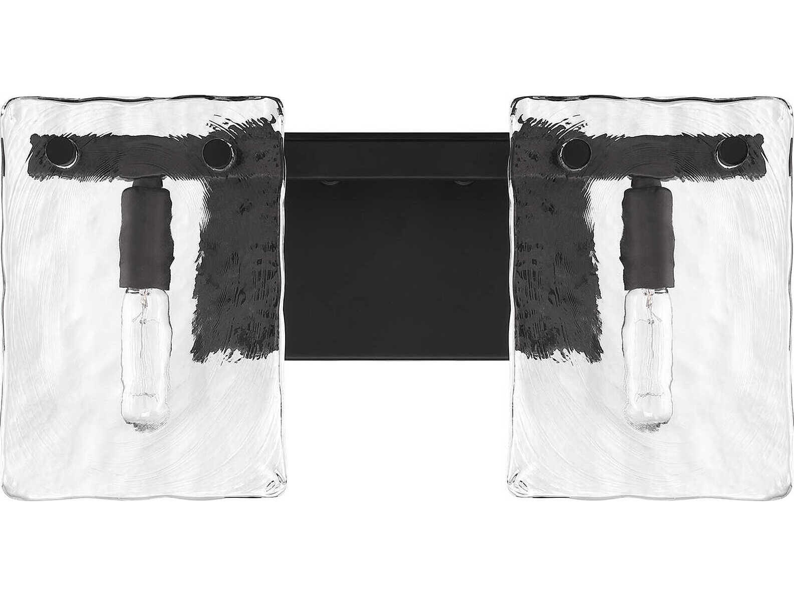 Savoy House Genry 2-Light Matte Black Vanity Light