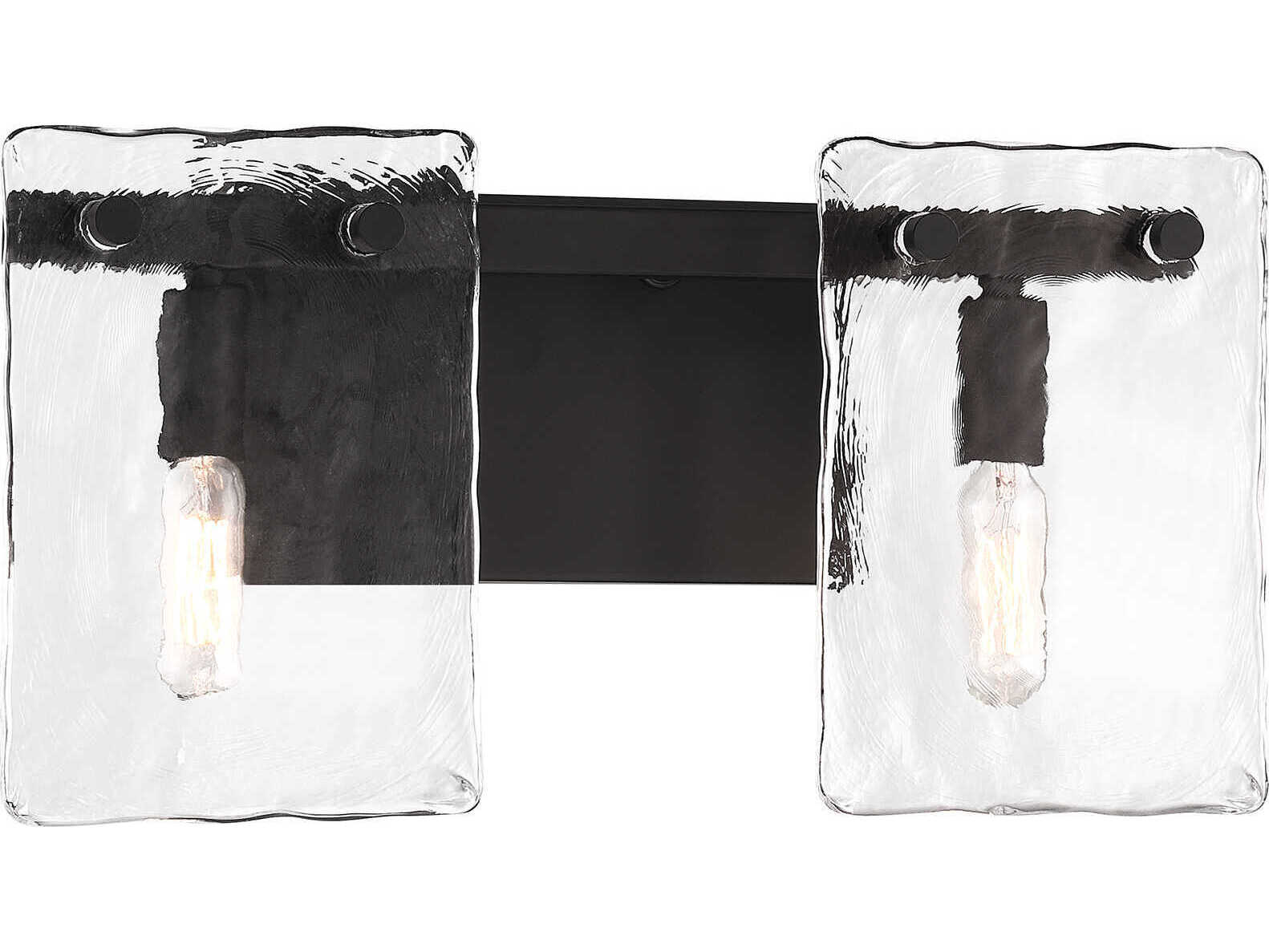 Savoy House Genry 2-Light Matte Black Vanity Light