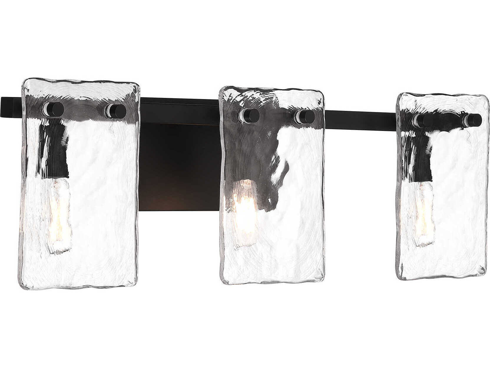 Savoy House Genry 3-Light Matte Black Vanity Light