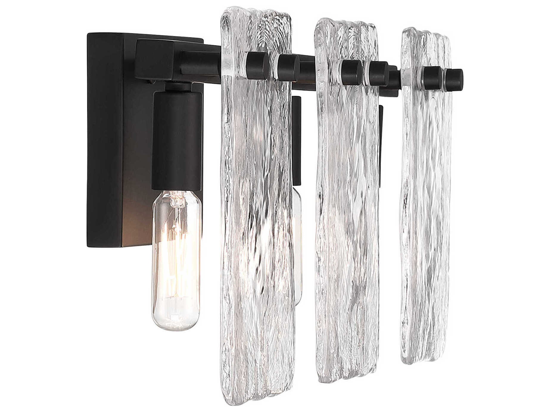 Savoy House Genry 3-Light Matte Black Vanity Light