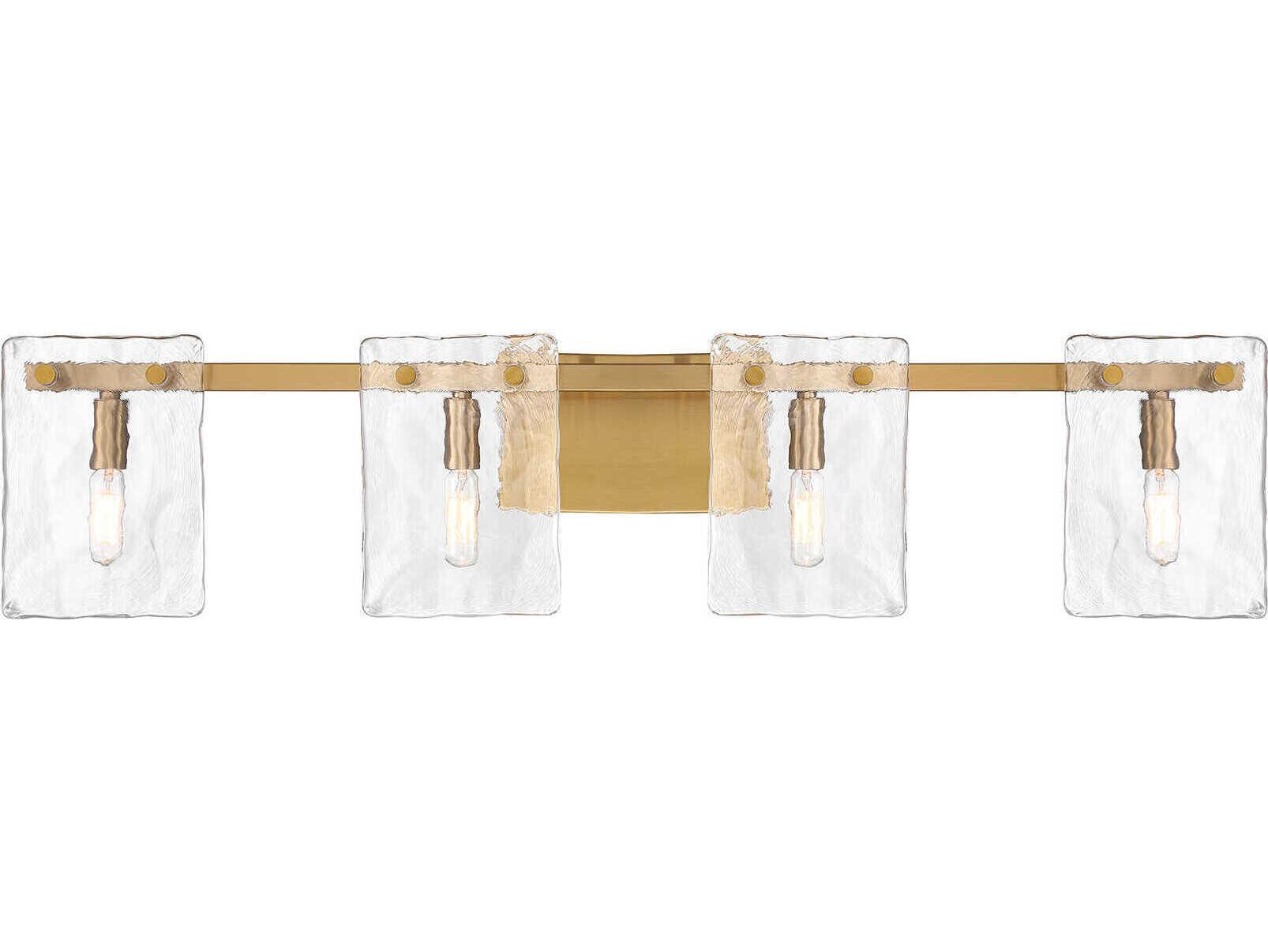 Savoy House Genry 4-Light Warm Brass Vanity Light