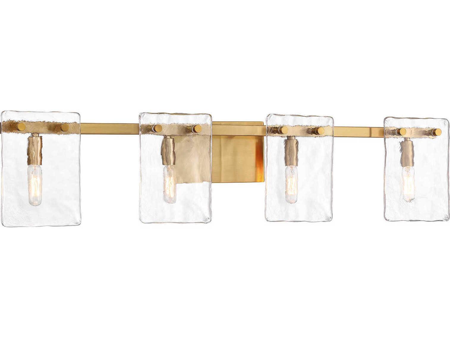 Savoy House Genry 4-Light Warm Brass Vanity Light