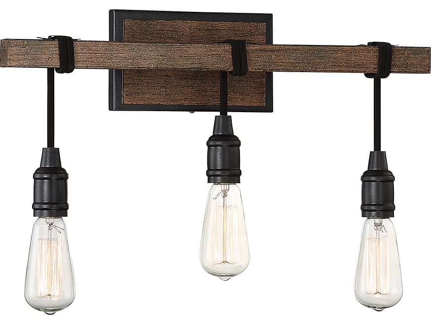 Savoy House Burgess 3-Light Durango Brown Vanity Light