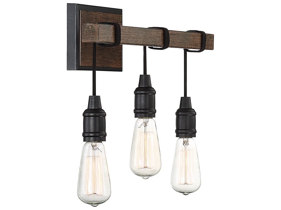 Savoy House Burgess 3-Light Durango Brown Vanity Light
