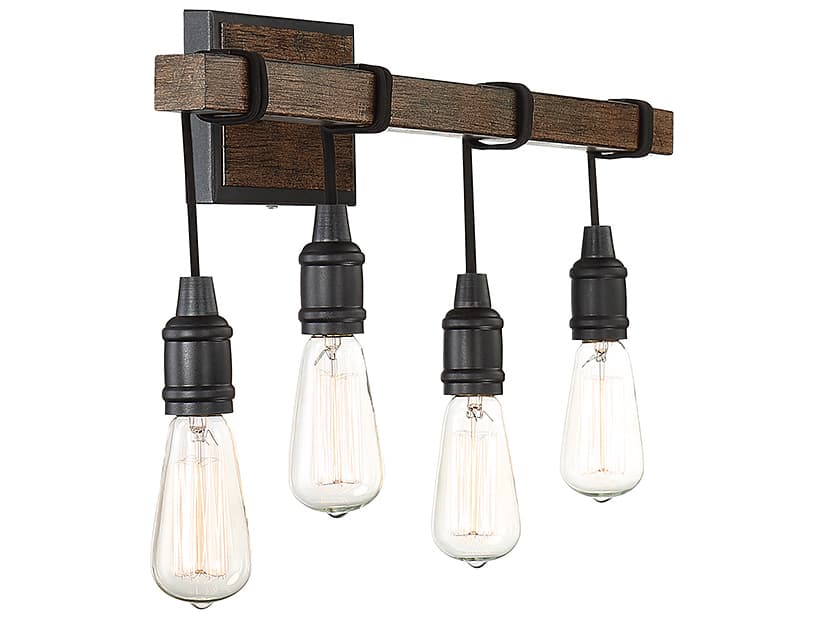 Savoy House Burgess 4-Light Durango Brown Vanity Light