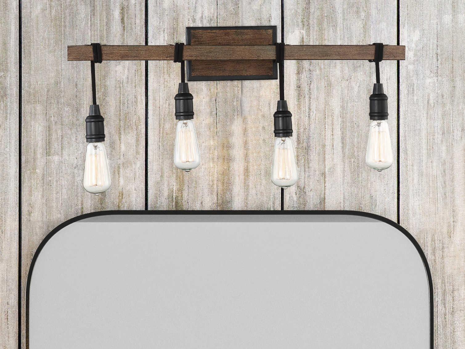 Savoy House Burgess 4-Light Durango Brown Vanity Light