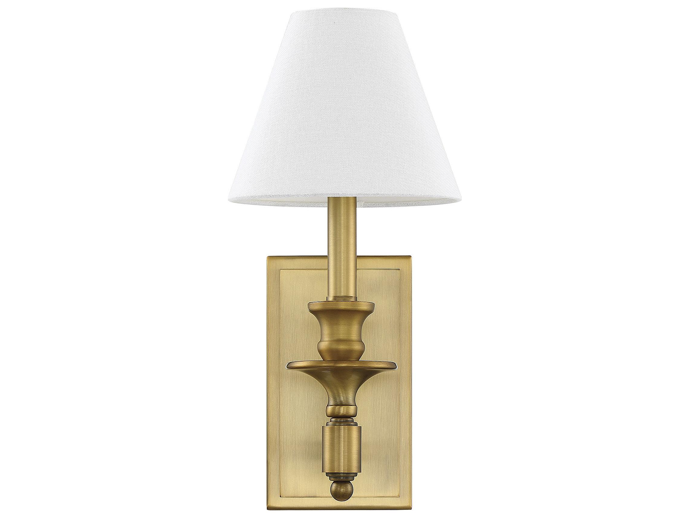 Savoy House Washburn 1-Light Warm Brass Wall Sconce