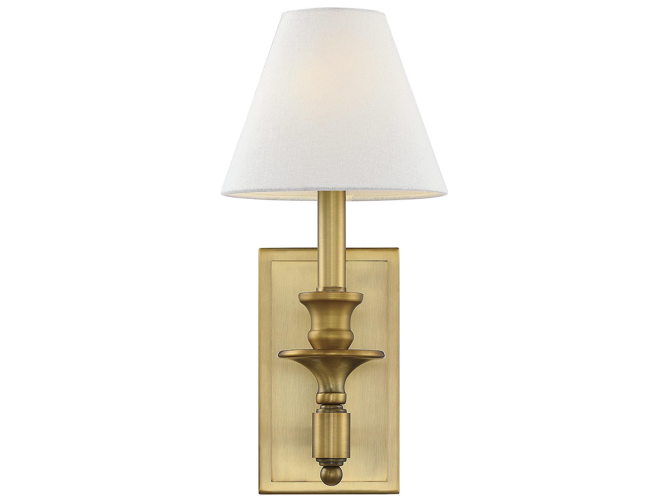 Savoy House Washburn 1-Light Warm Brass Wall Sconce