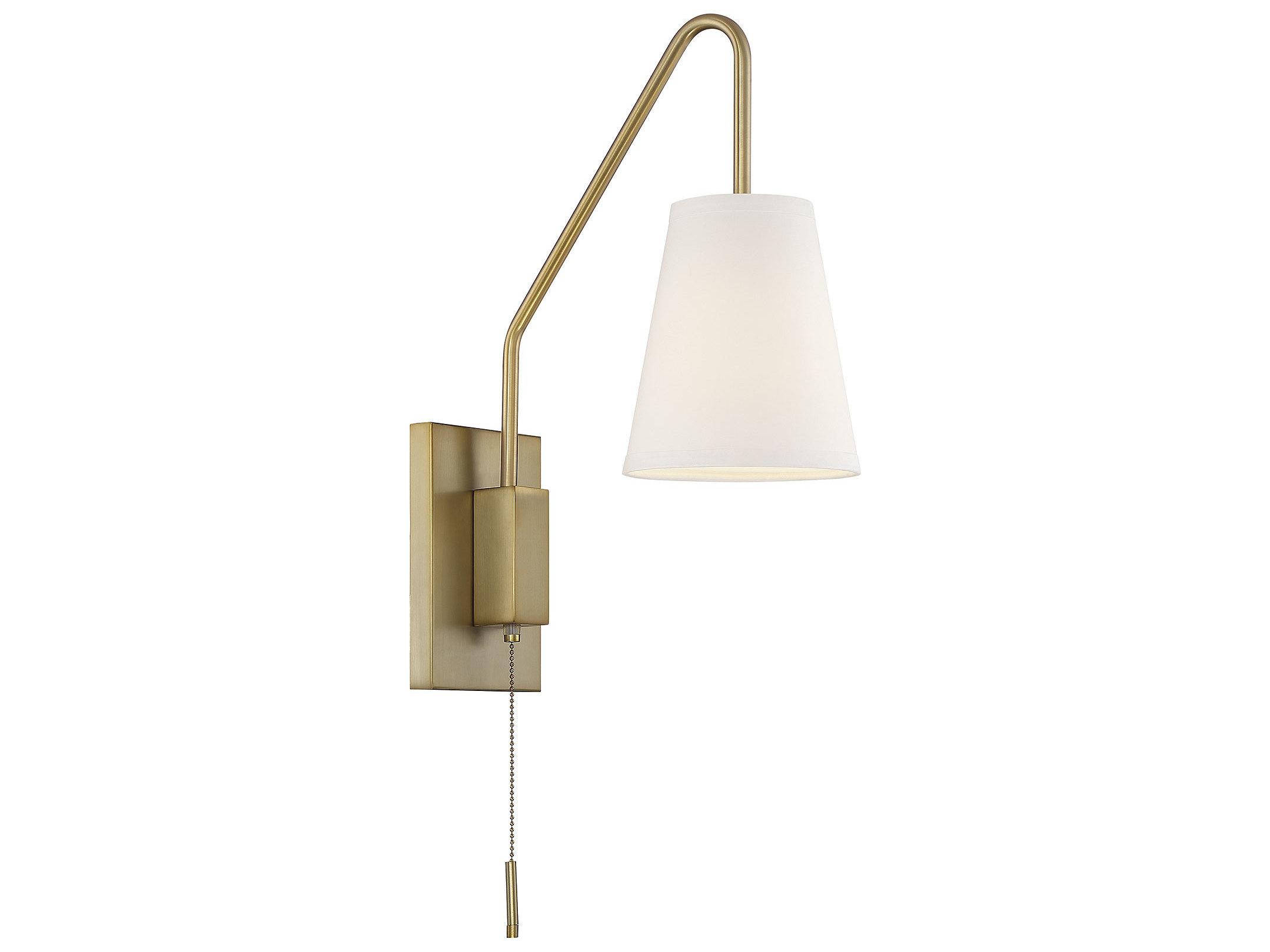 Savoy House Owen 1-Light Warm Brass Wall Sconce