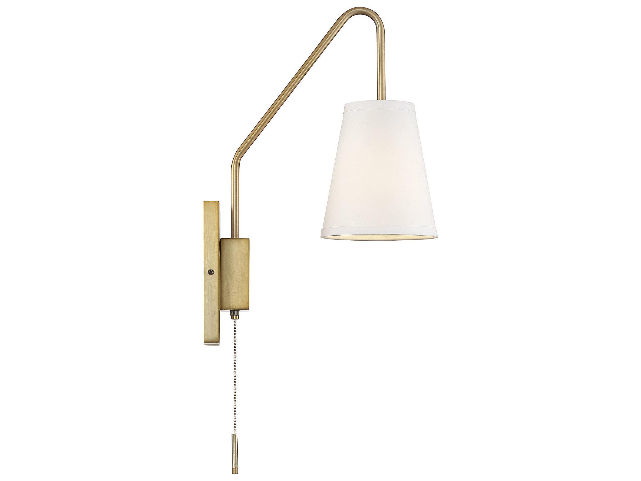 Savoy House Owen 1-Light Warm Brass Wall Sconce