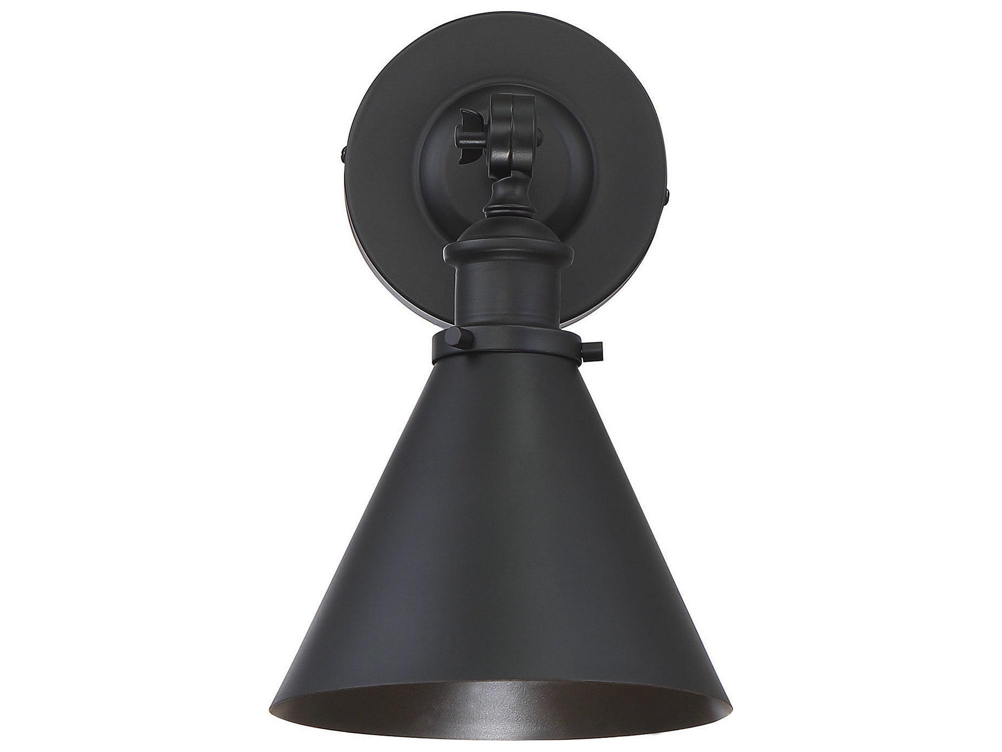 Savoy House Glenn 1-Light Matte Black Wall Sconce