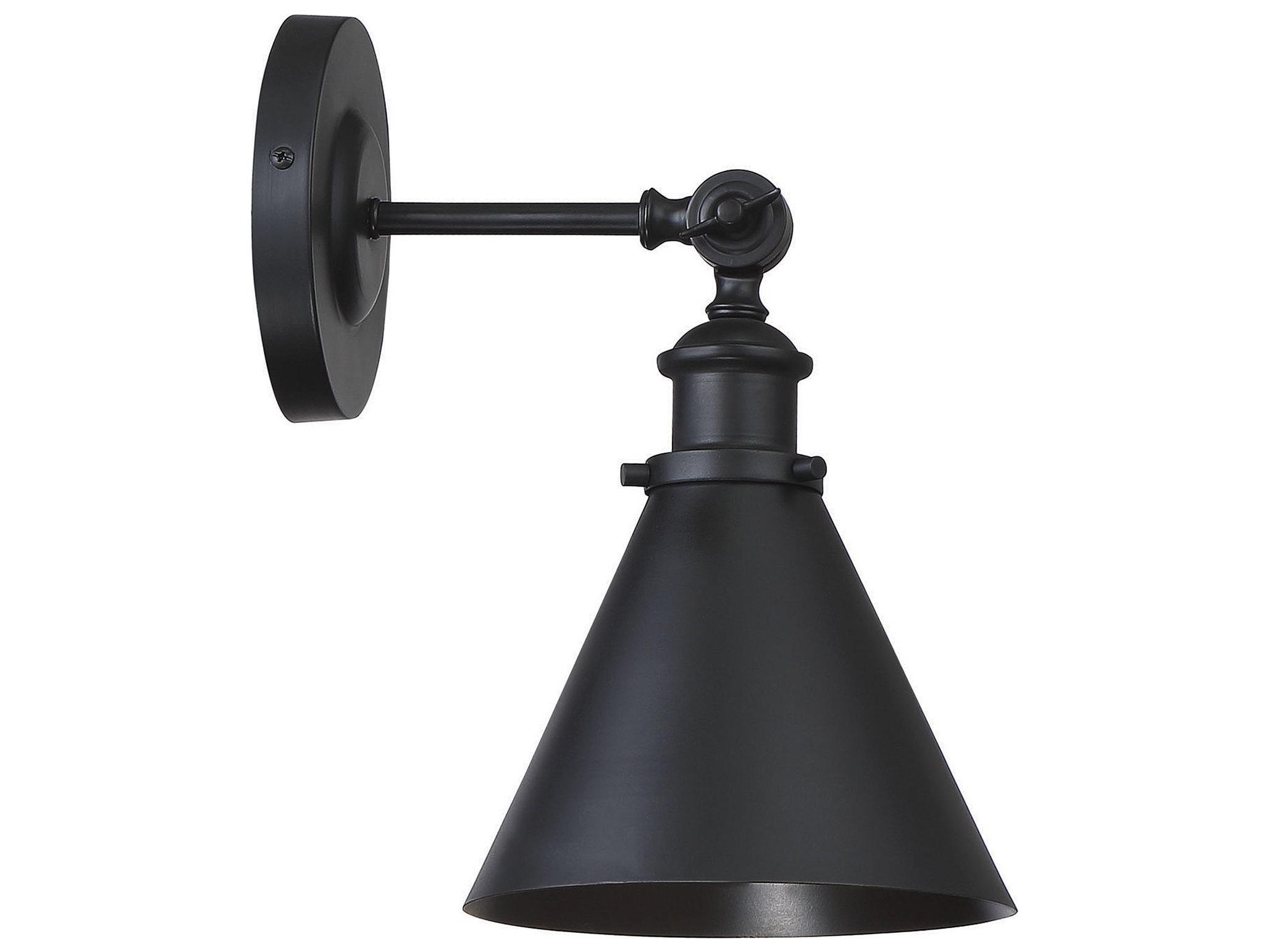 Savoy House Glenn 1-Light Matte Black Wall Sconce