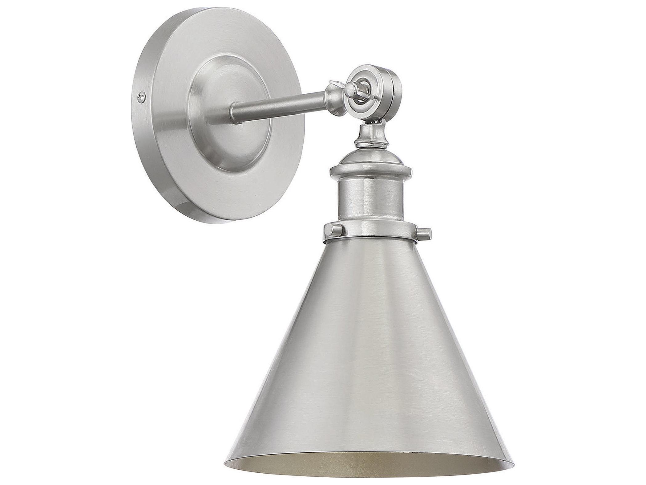 Savoy House Glenn 1-Light Satin Nickel Wall Sconce
