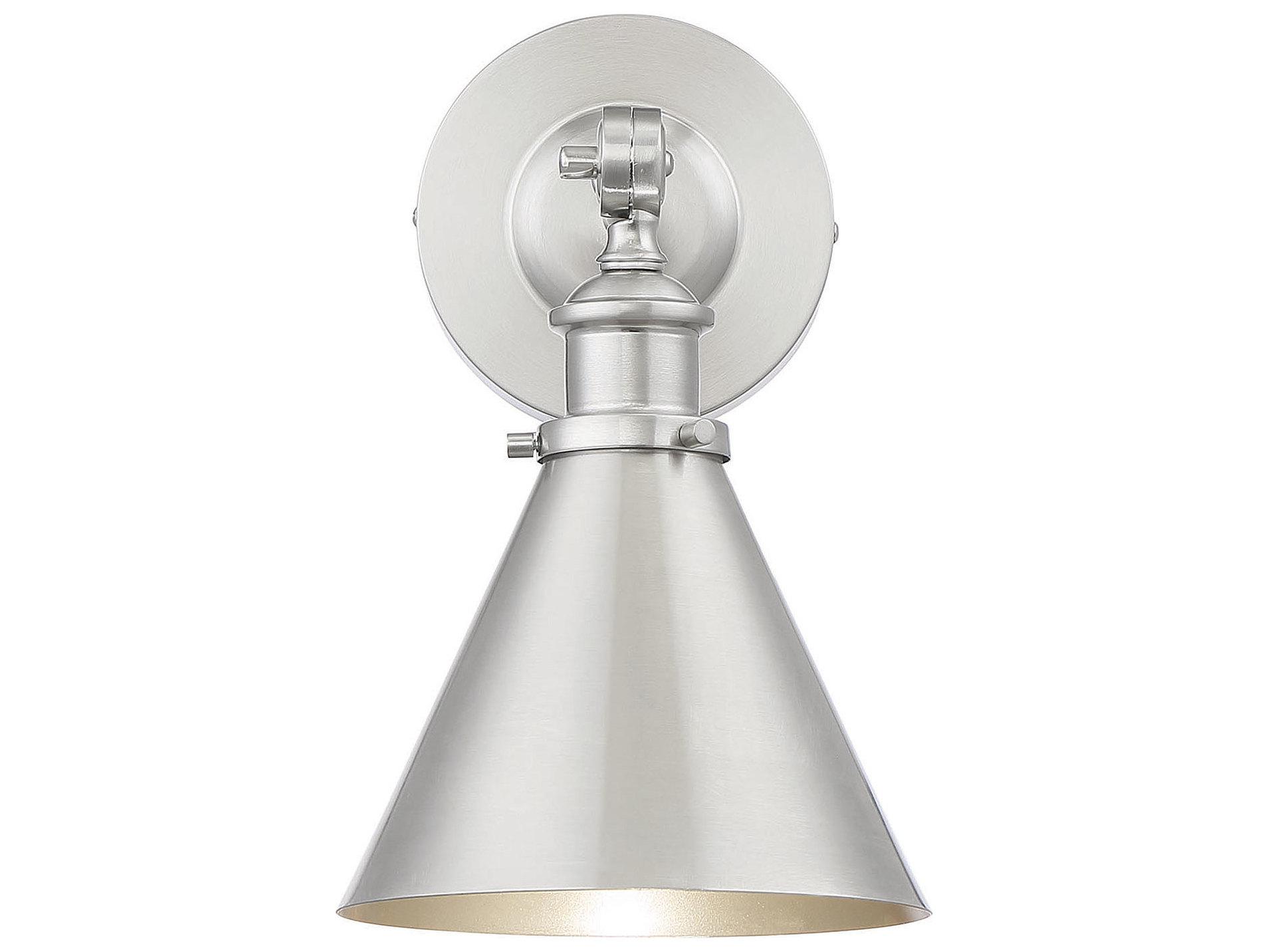 Savoy House Glenn 1-Light Satin Nickel Wall Sconce