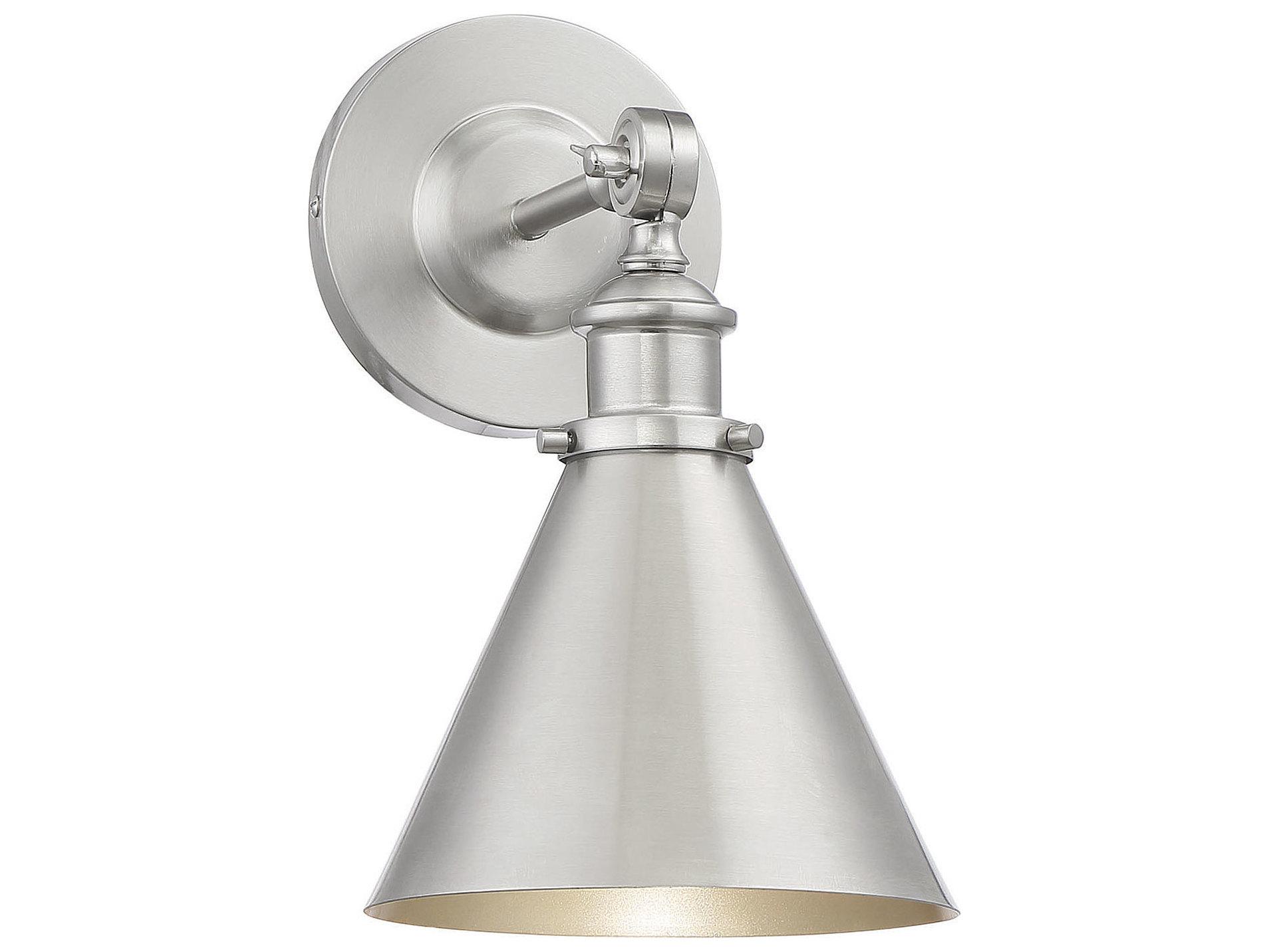Savoy House Glenn 1-Light Satin Nickel Wall Sconce