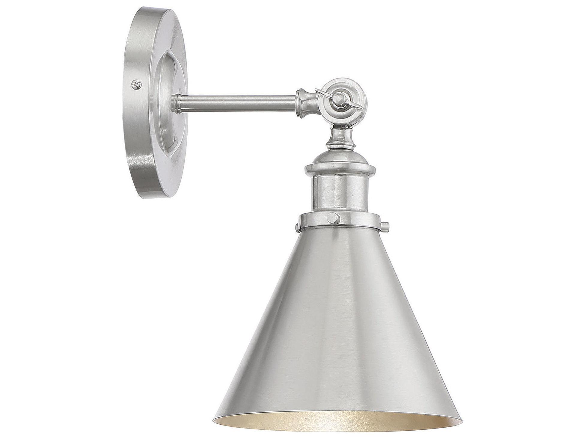 Savoy House Glenn 1-Light Satin Nickel Wall Sconce