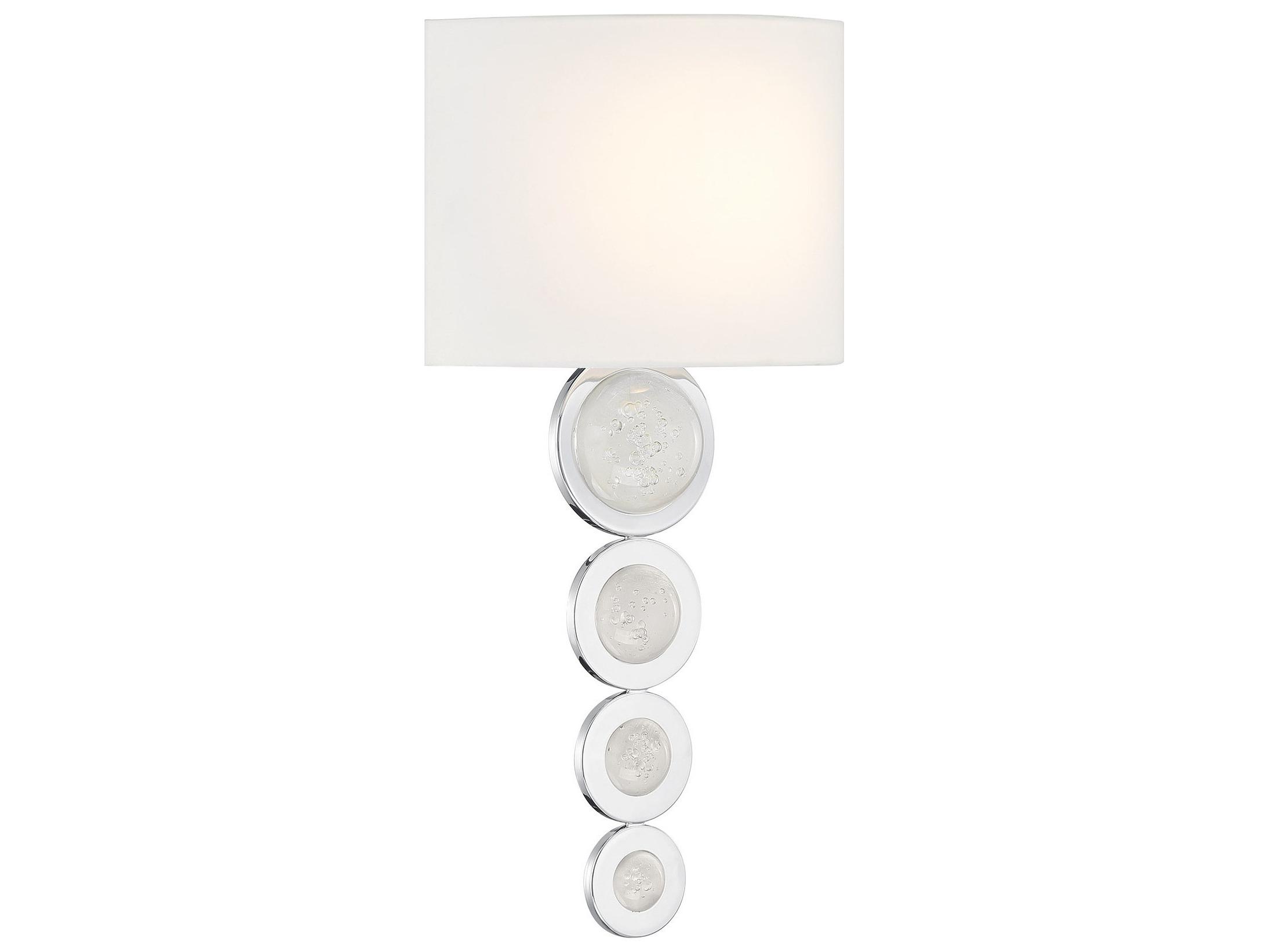 Savoy House Marseille 1-Light Chrome Wall Sconce