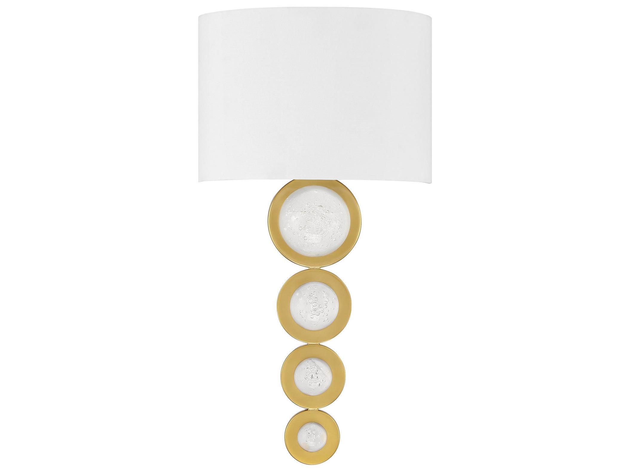 Savoy House Marseille 1-Light Warm Brass Wall Sconce
