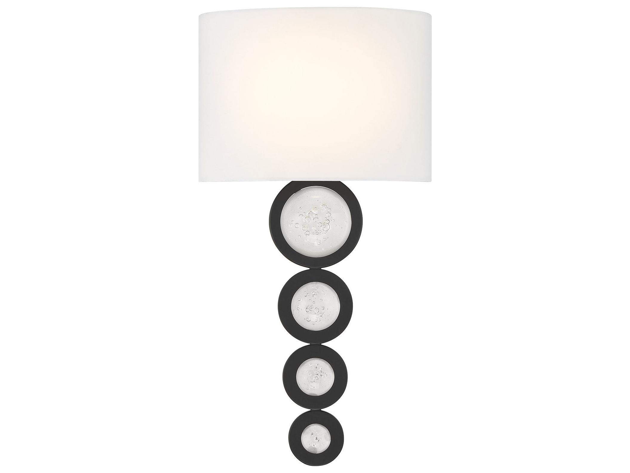 Savoy House Marseille 1-Light Matte Black Wall Sconce