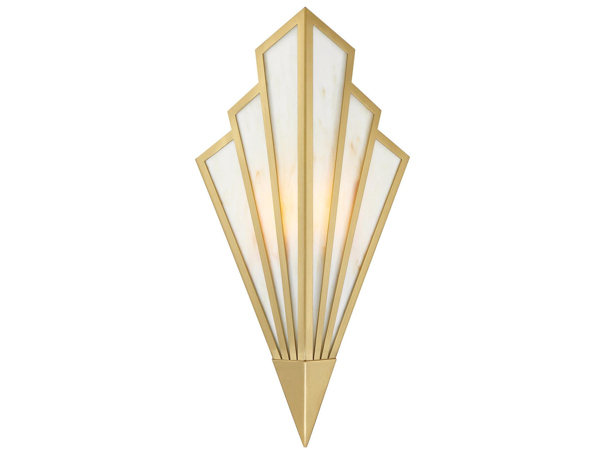 Savoy House Rivage 1-Light Warm Brass Wall Sconce