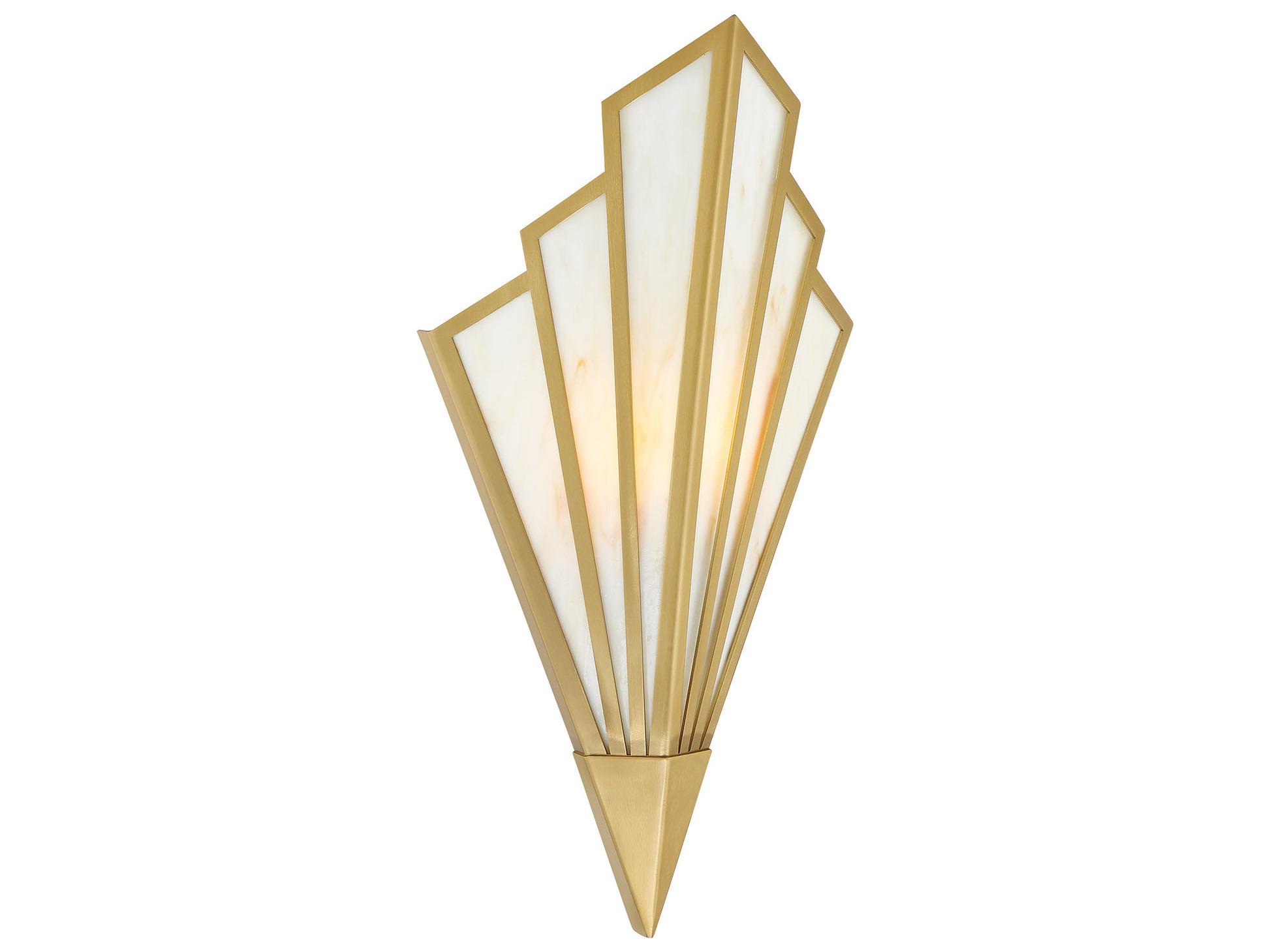 Savoy House Rivage 1-Light Warm Brass Wall Sconce