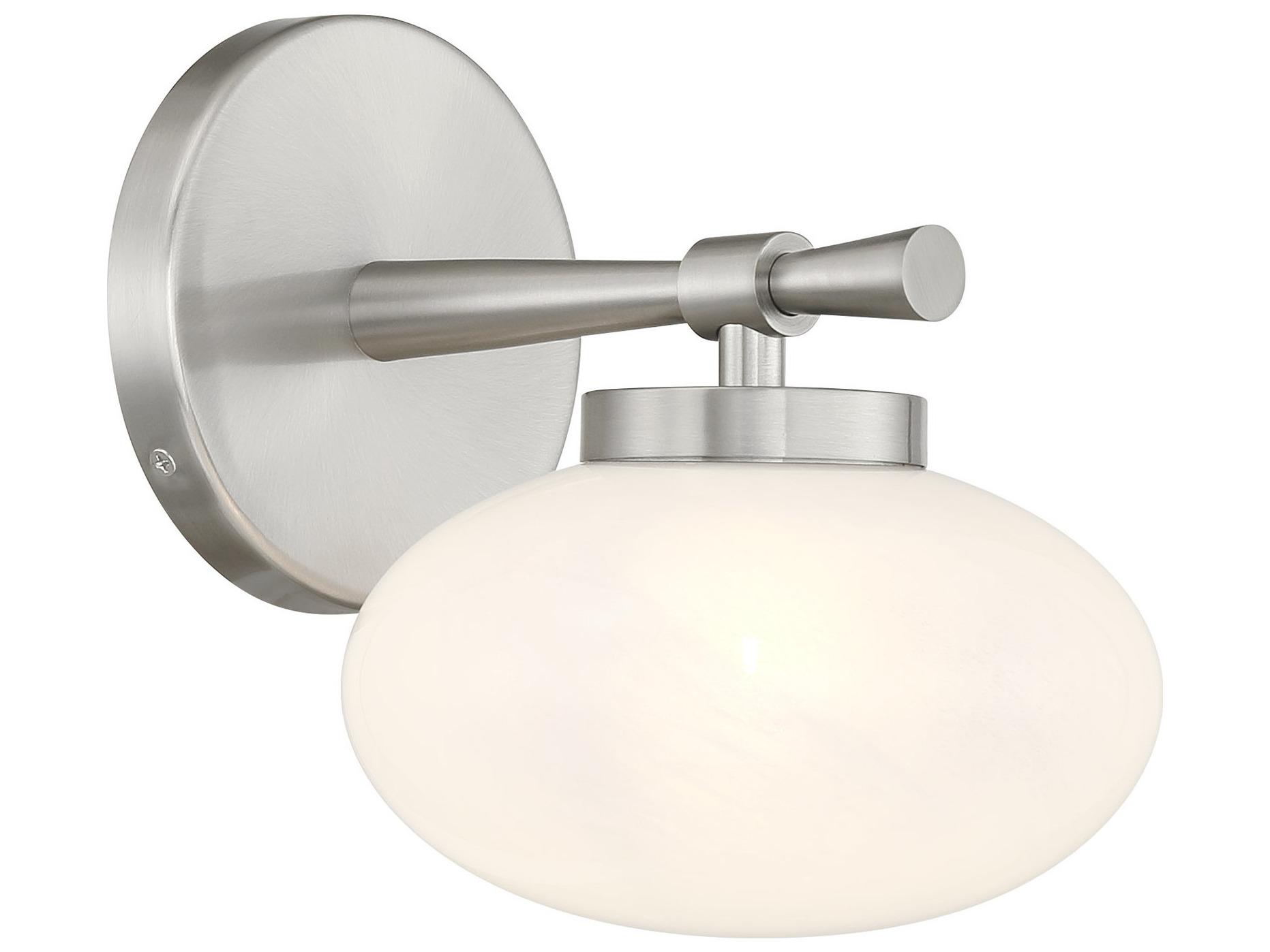 Savoy House Barrow 1-Light Satin Nickel Wall Sconce