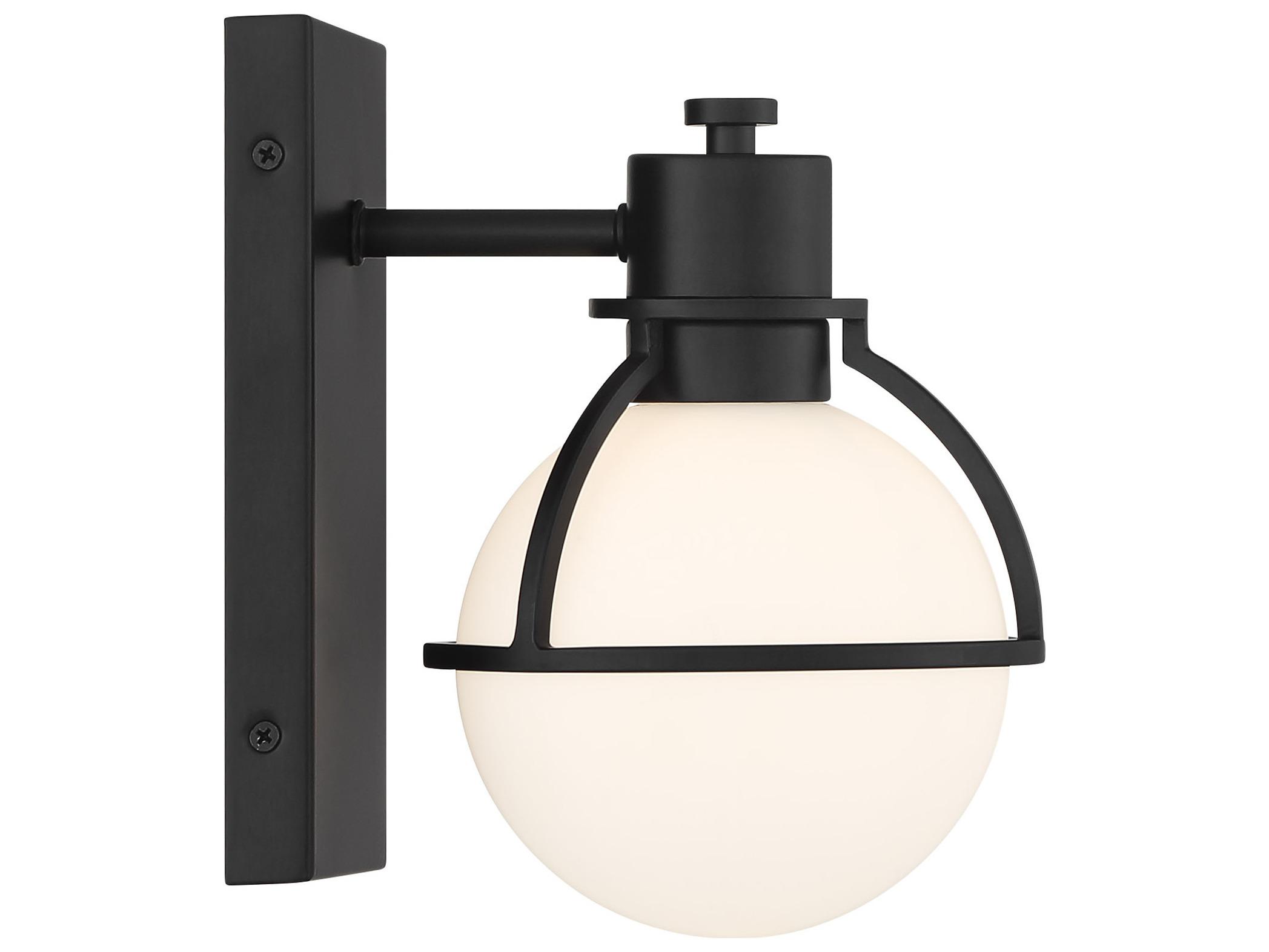Savoy House Pierce 1-Light Matte Black Wall Sconce