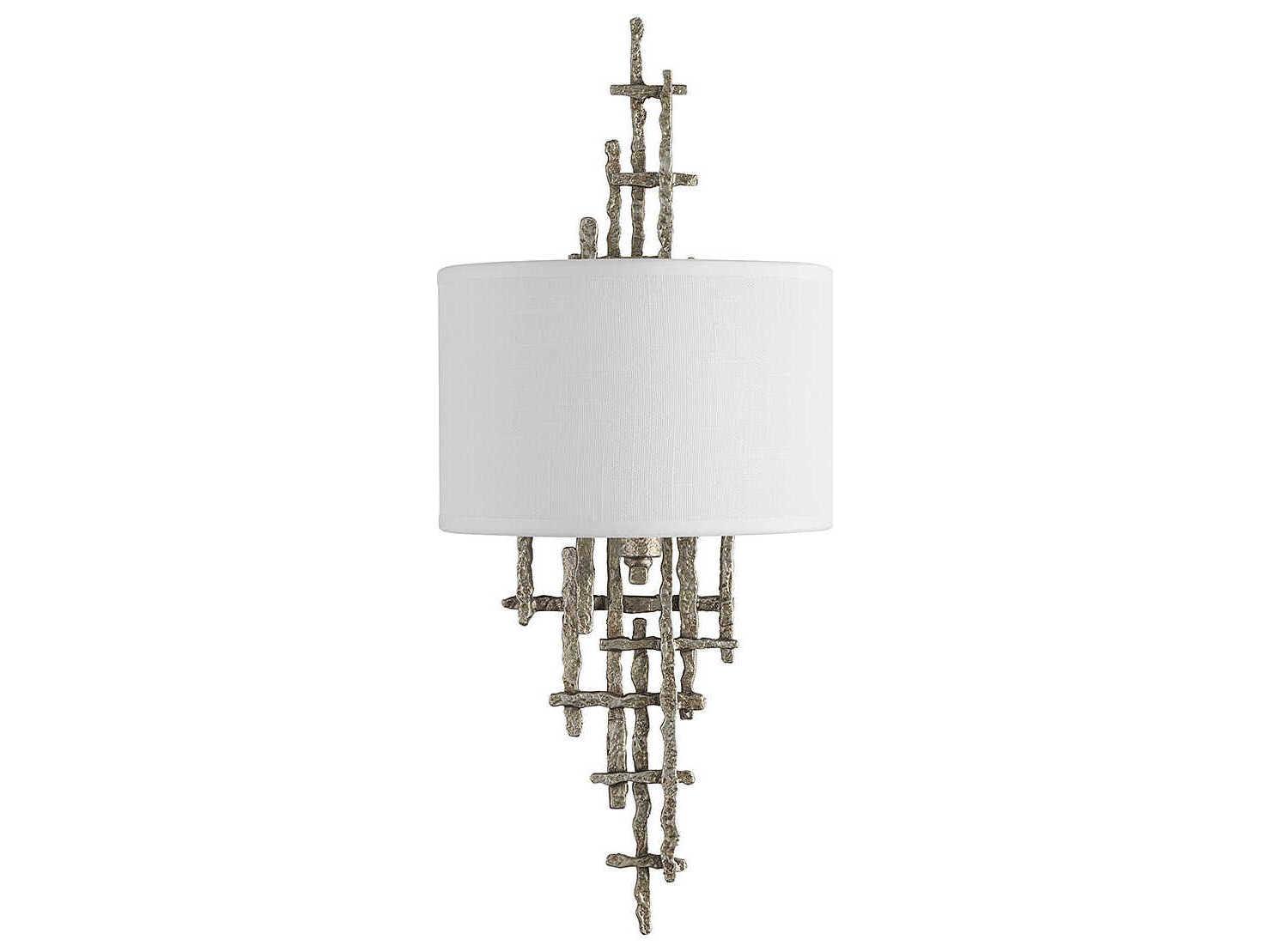 Savoy House Cameo 1-Light Champagne Luxe Silver Wall Sconce